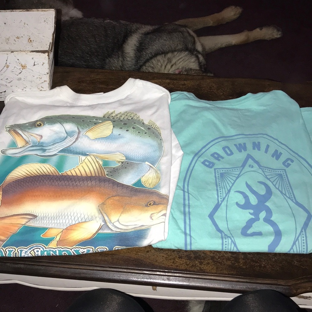 Tee shirts. Sold together or separate.